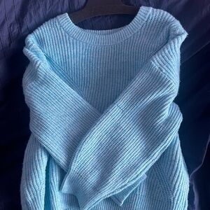 Sonoma Light Blue Women's Crew Neck Sweater